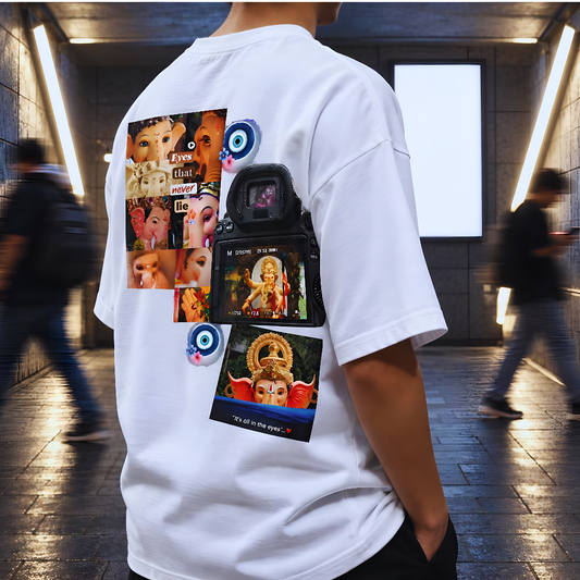 Ganpati/गणपति Bappa EYES - Oversized T-Shirt |