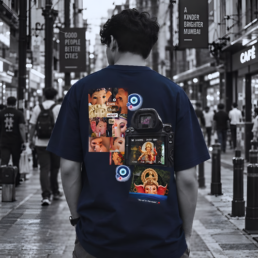 Ganpati/गणपति Bappa EYES - Oversized T-Shirt |