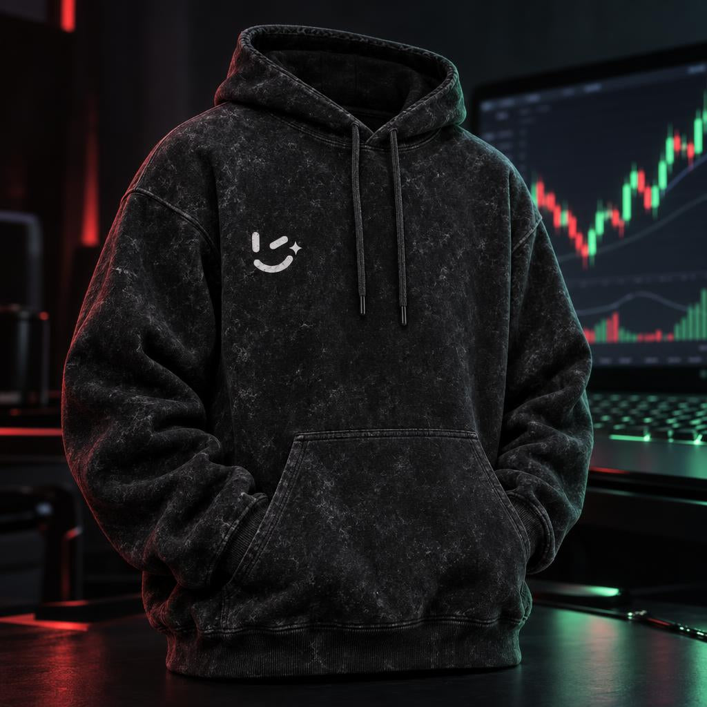TradingView Acid-Wash Hoodie — UNISEX |