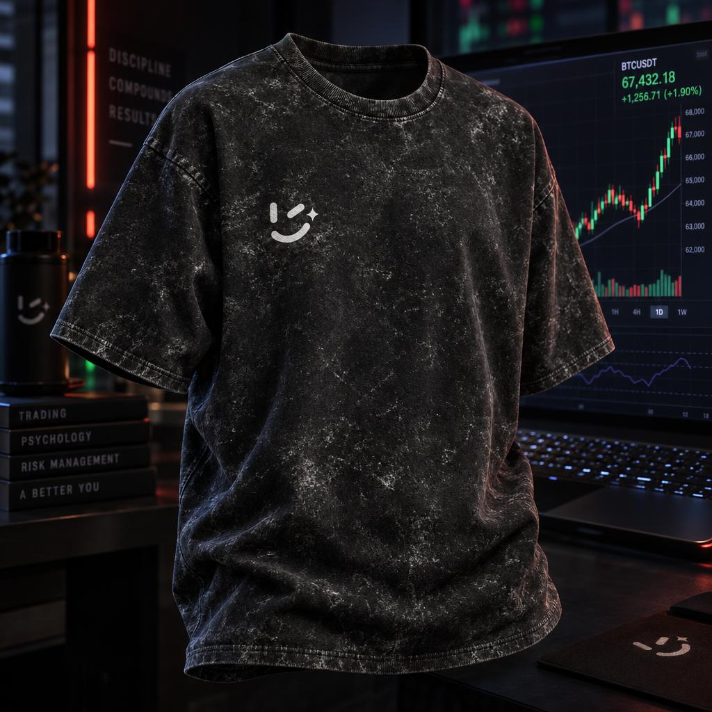 TradingView Acid-Wash Oversized Tee — UNISEX |