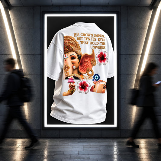 Ganpati/गणपति Bappa The DRISHTI EDITION- Oversized T-Shirt |