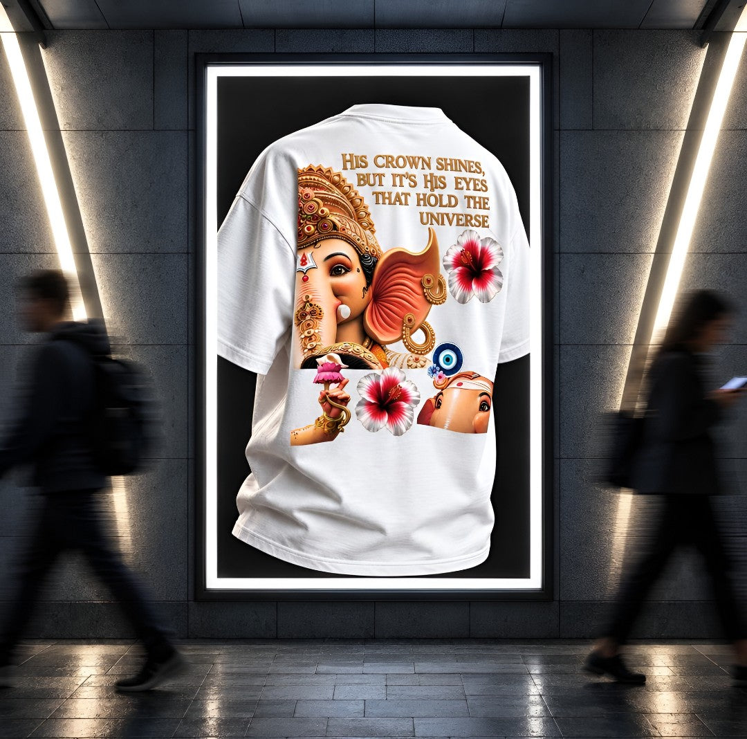 Ganpati/गणपति Bappa The DRISHTI EDITION- Oversized T-Shirt |