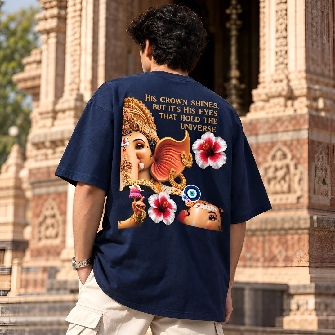 Ganpati/गणपति Bappa The DRISHTI EDITION- Oversized T-Shirt |
